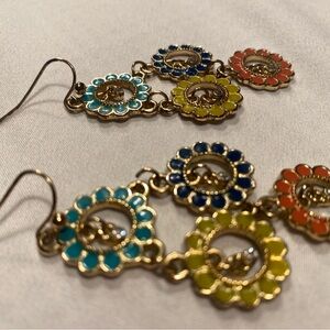 Colorful Cascading Floral Earrings